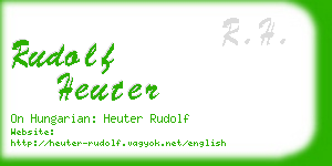 rudolf heuter business card